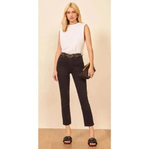 REFORMATION Liza High Rise Straight Cropped Jeans Womens  Size 27